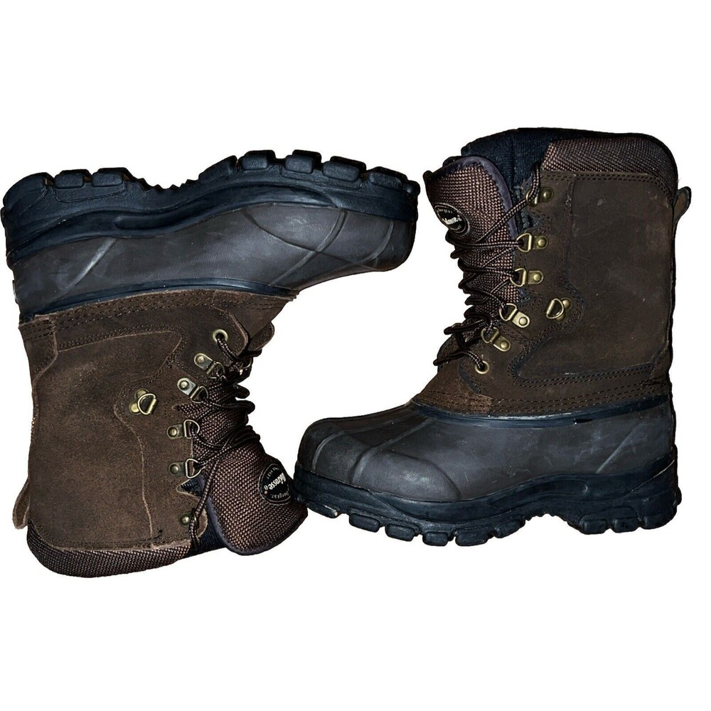 LaCrosse Thinsulate Suede Lace Up Winter Duck Boots Men's 8 Steel Shank 298350
